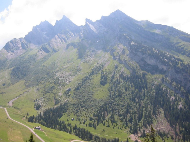 vue depuis la via de la clusaz - SDF